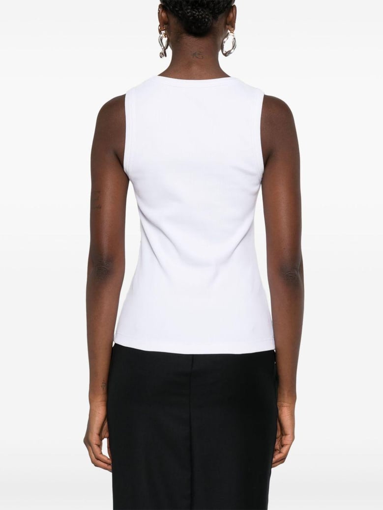 optical white cotton sweaters by Selfnex