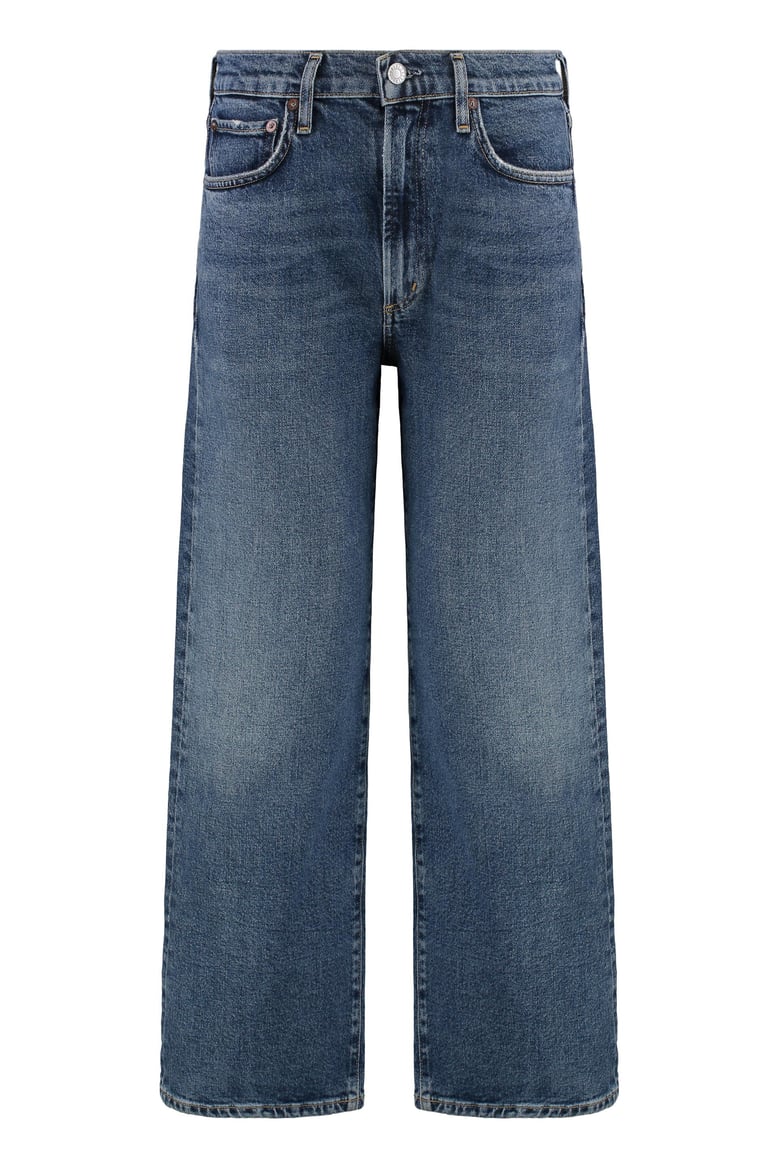 enroll cropped jeans by Selfnex