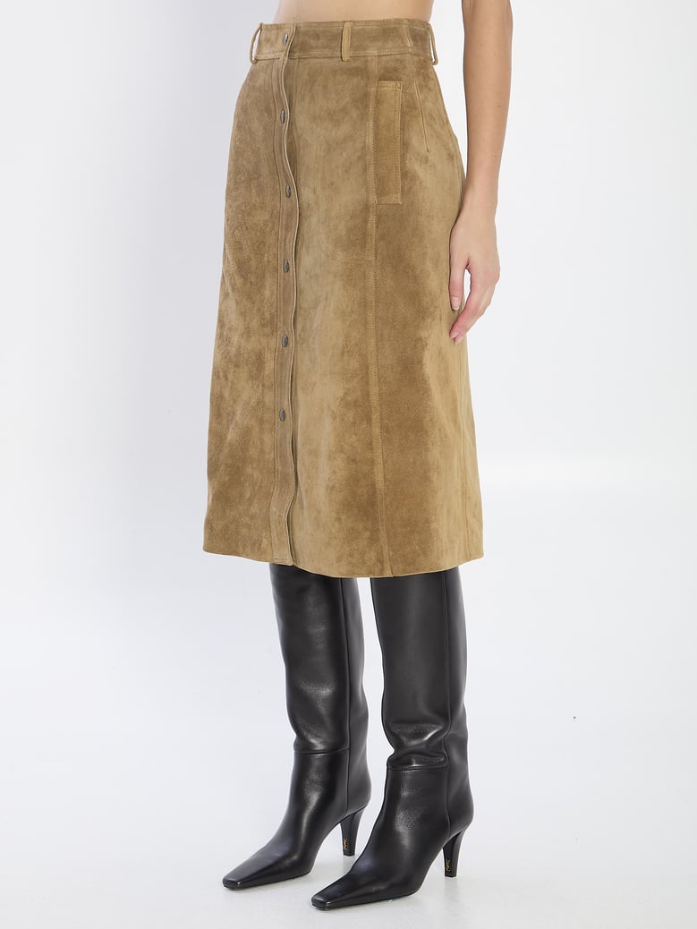 elen suede skirt by Selfnex