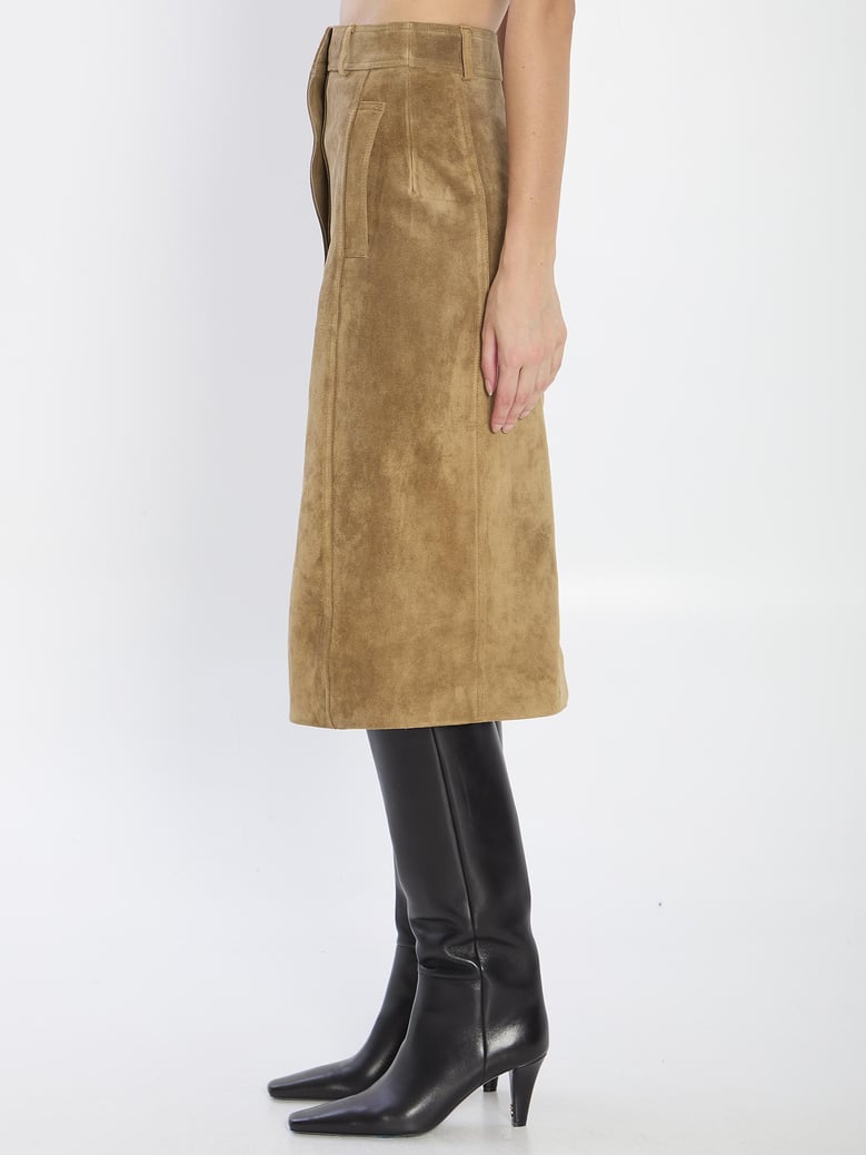 elen suede skirt by Selfnex