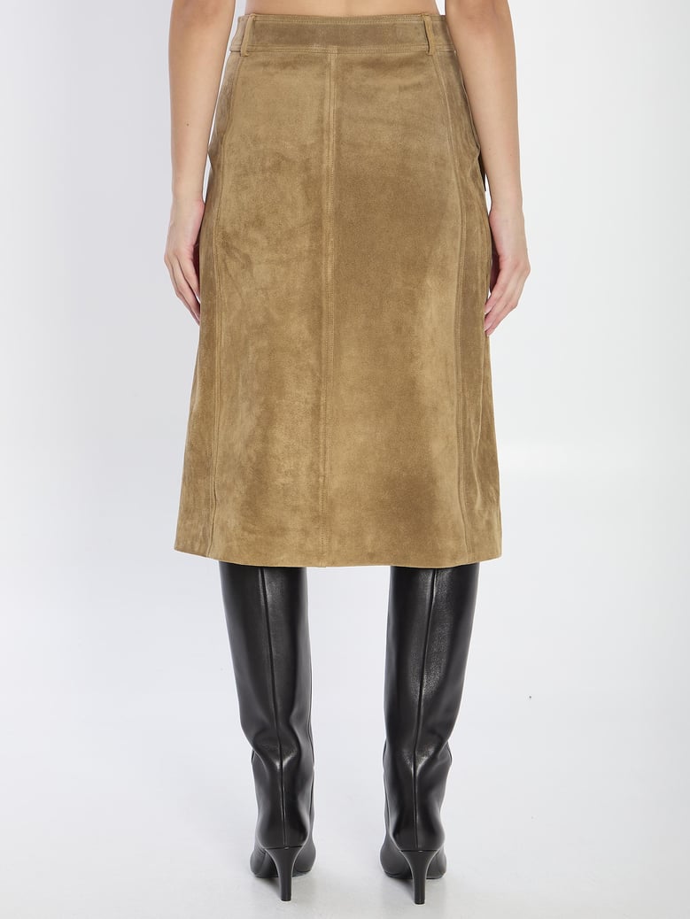 elen suede skirt by Selfnex