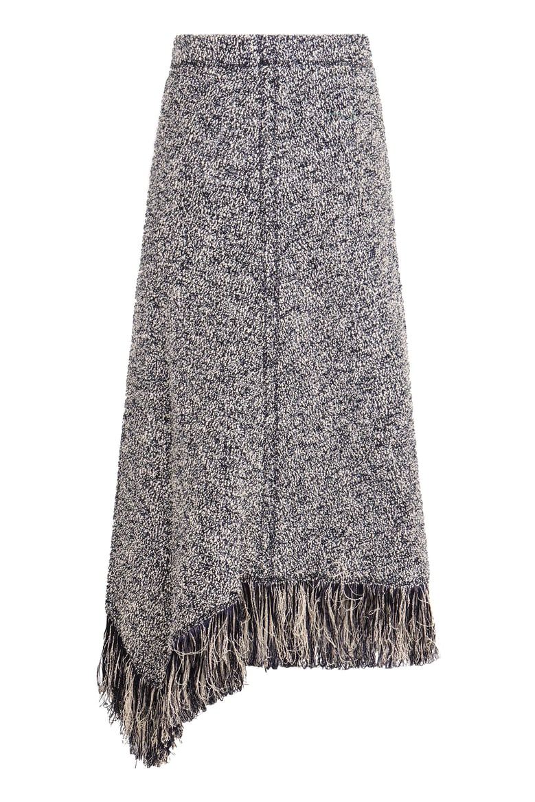 fringed wrap skirt by Selfnex