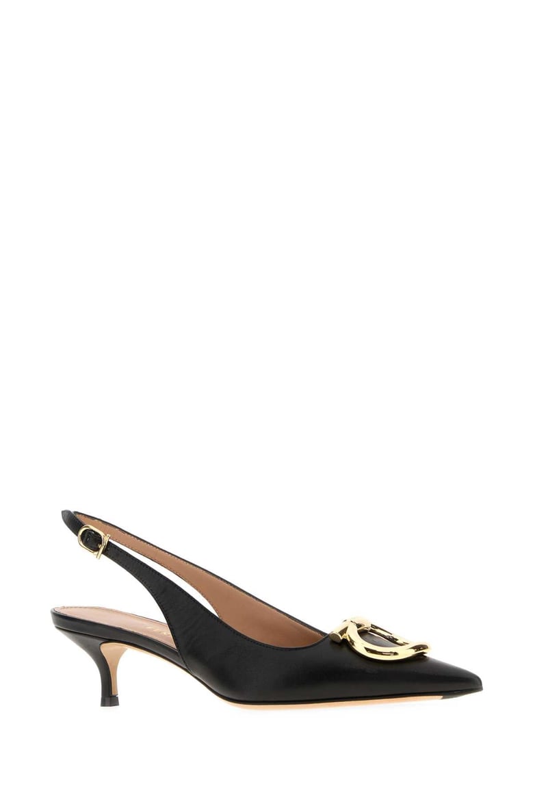 black leather sara 40 pumps by Selfnex