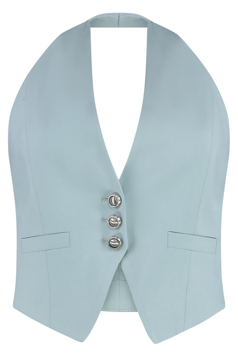 moretta single-breasted vest by Selfnex