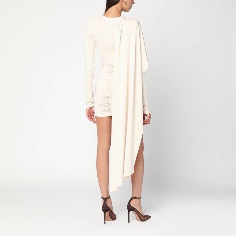 xenia ivory mini dress by Selfnex