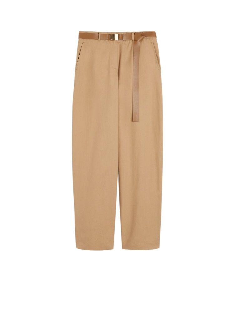 bleu trouser camel by Selfnex