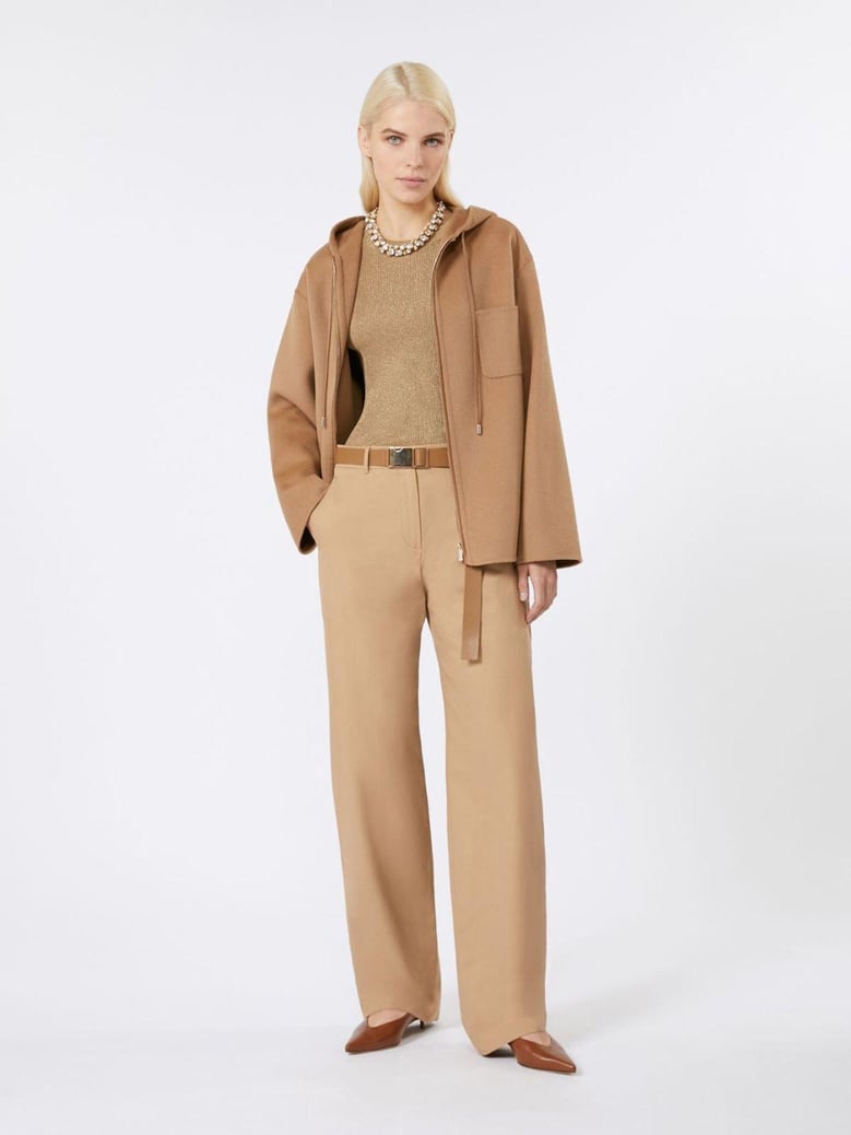 bleu trouser camel by Selfnex