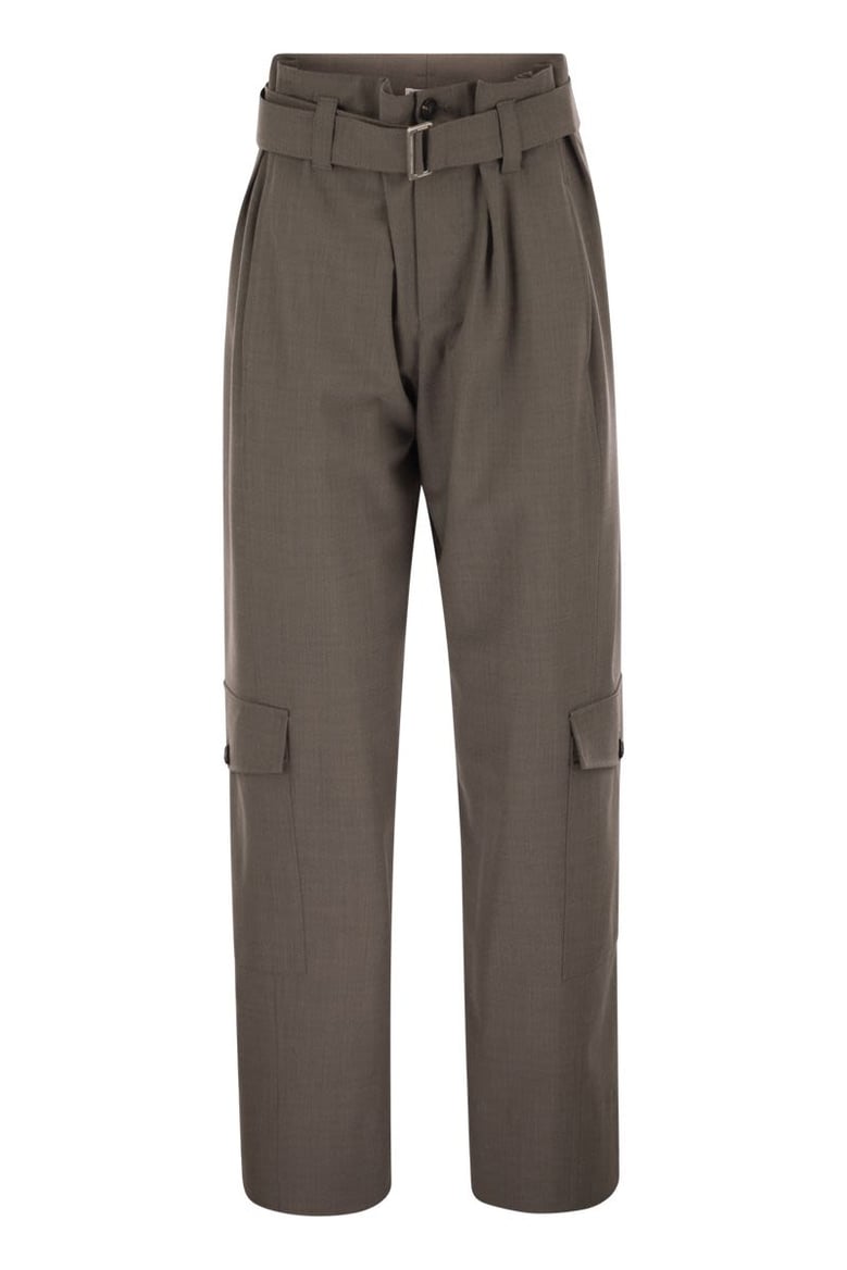 tropical luxury wool utility trousers by Selfnex