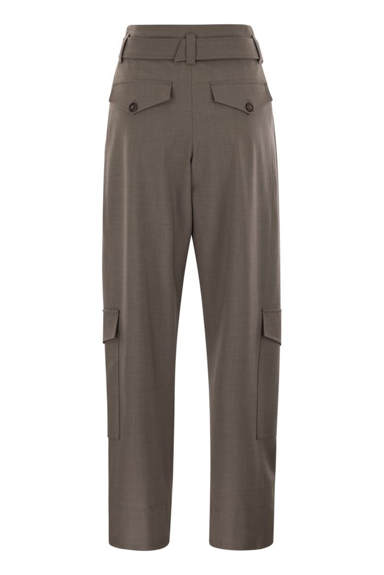 tropical luxury wool utility trousers by Selfnex