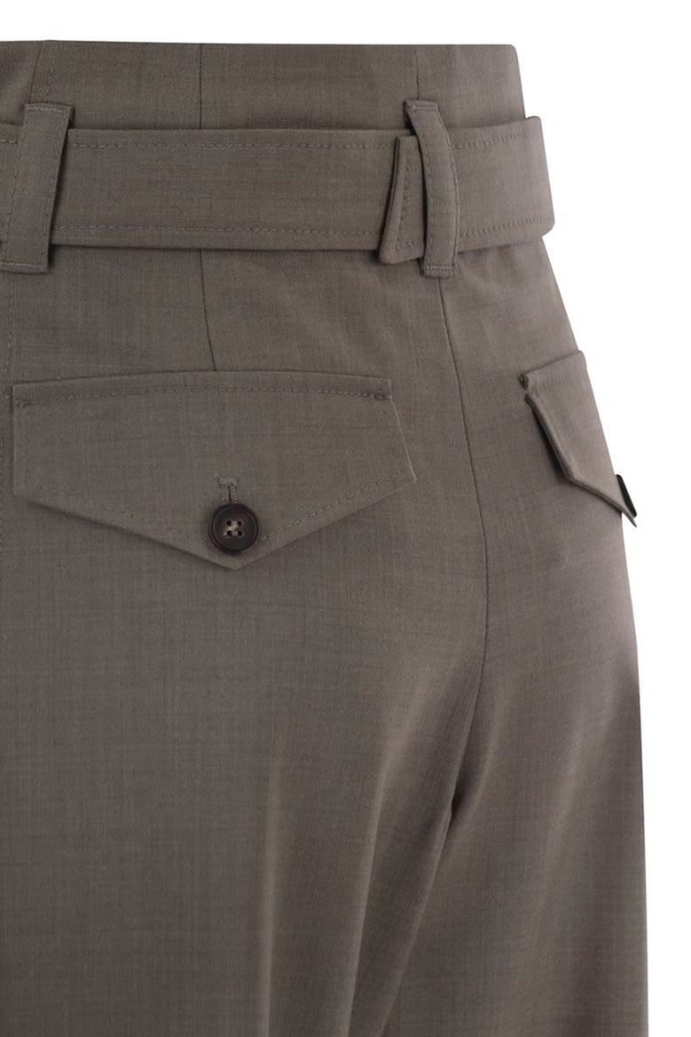 tropical luxury wool utility trousers by Selfnex