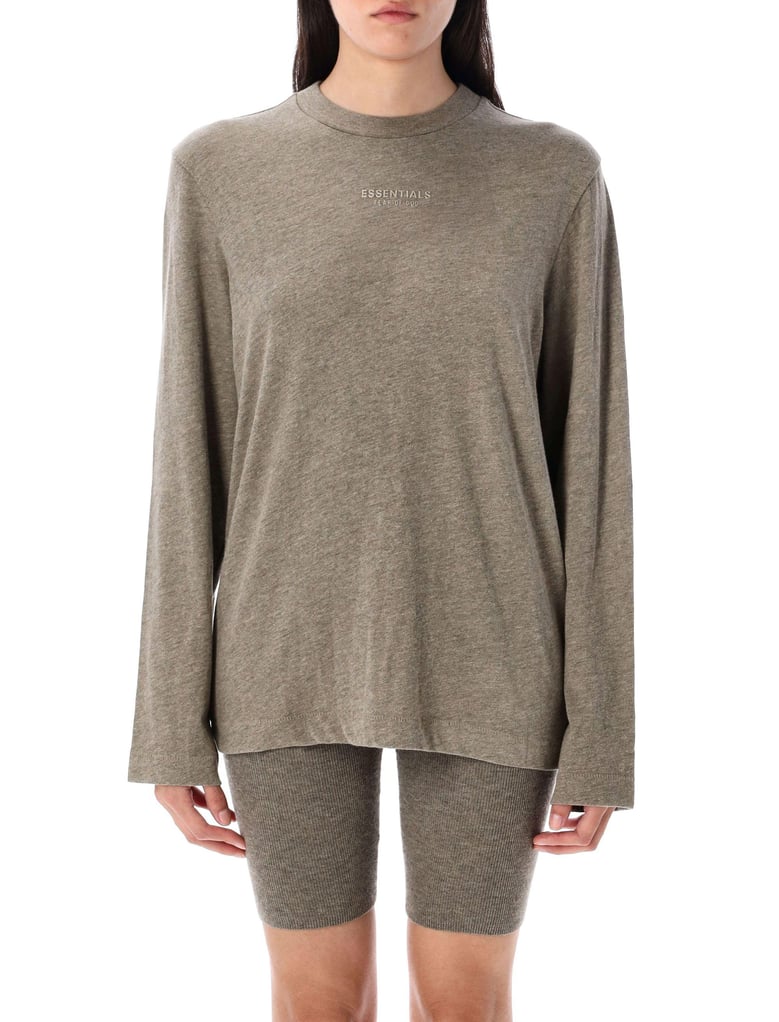 grey cotton-blend top by Selfnex