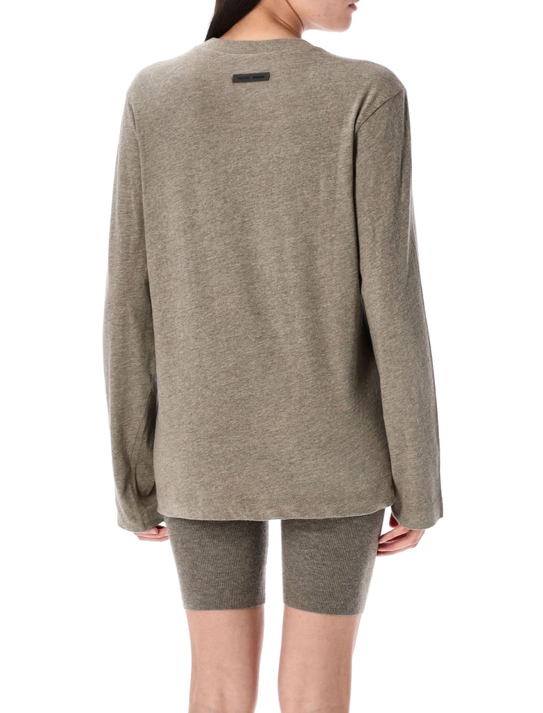 grey cotton-blend top by Selfnex