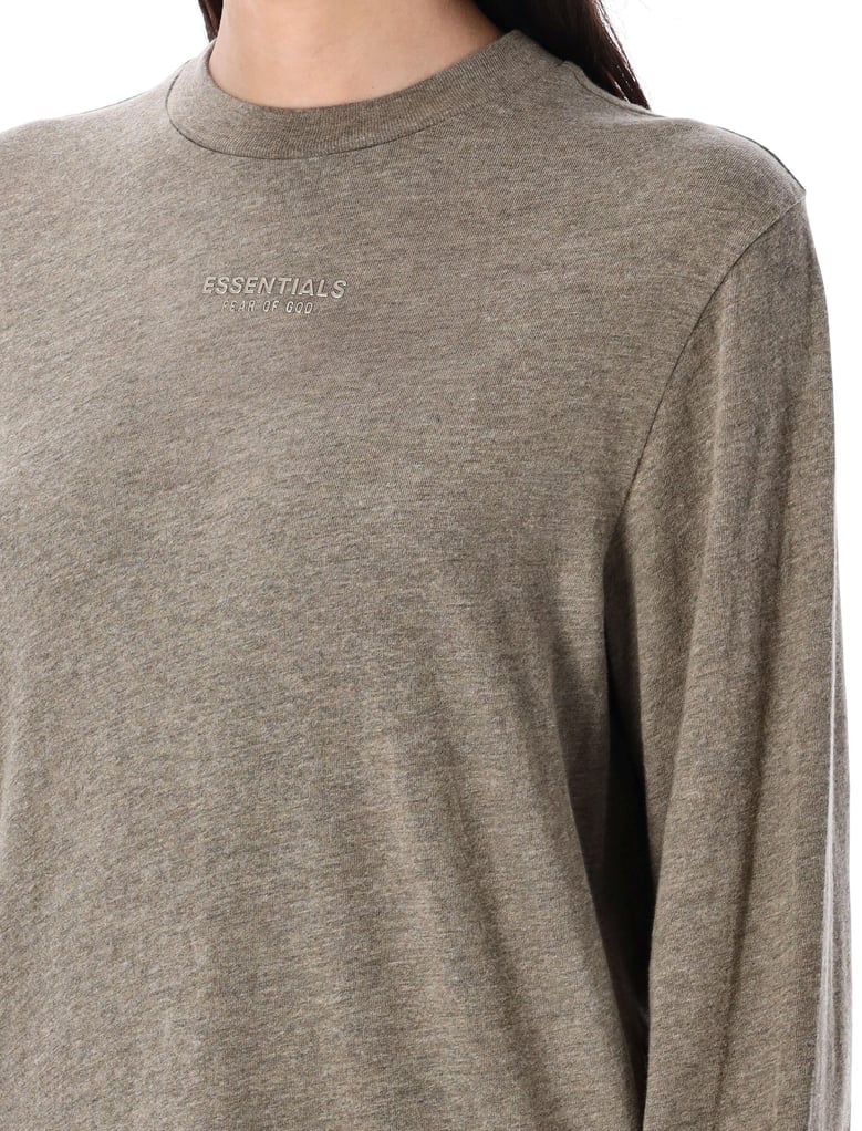 grey cotton-blend top by Selfnex