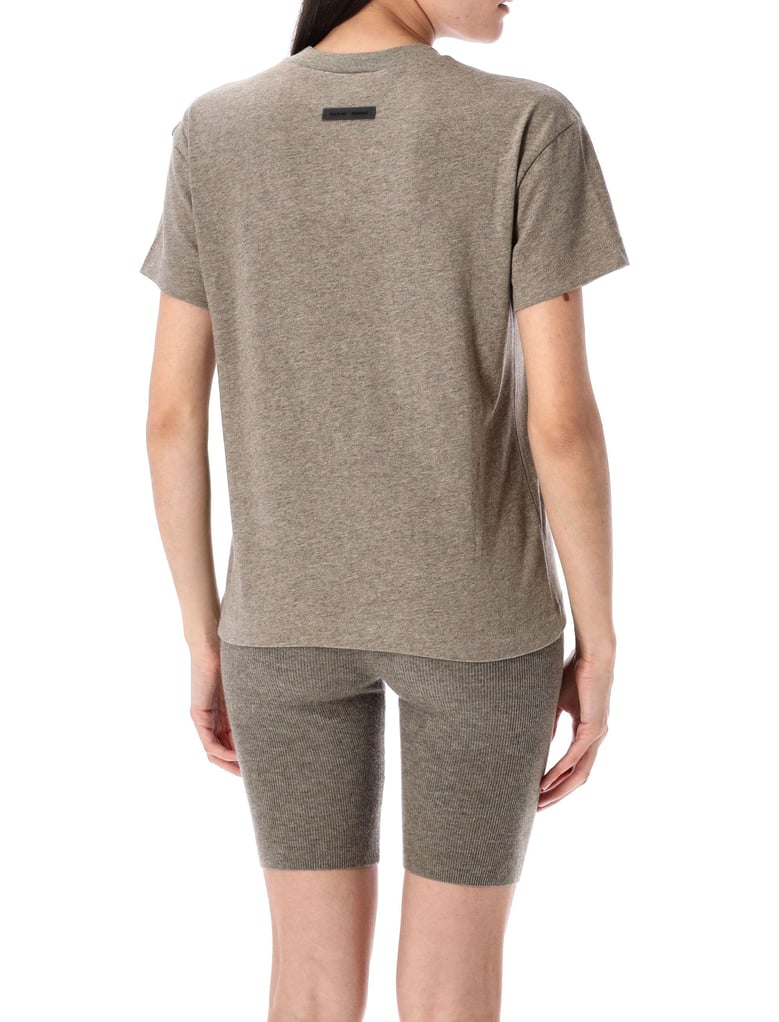 grey cotton-blend t-shirt by Selfnex