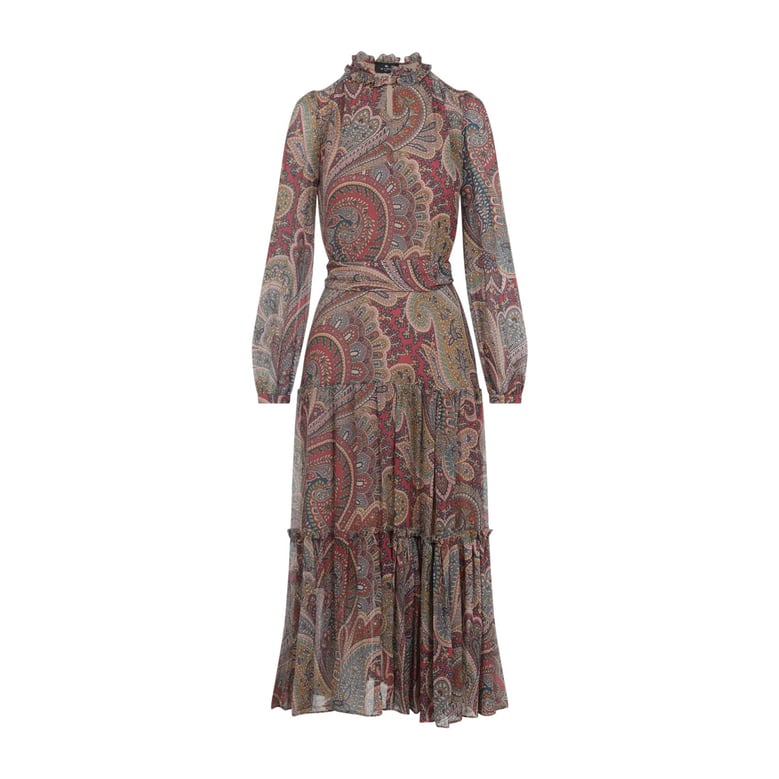 long dress with paisley print by Selfnex
