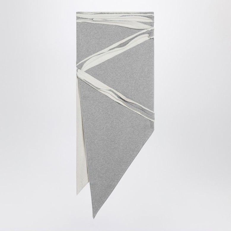 asymmetric grey mã© lange cotton skirt by Selfnex