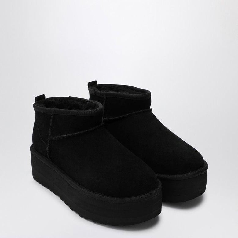 classic ultra mini black boot with platform by Selfnex