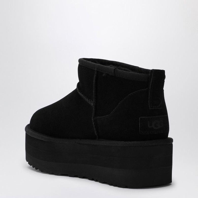 classic ultra mini black boot with platform by Selfnex