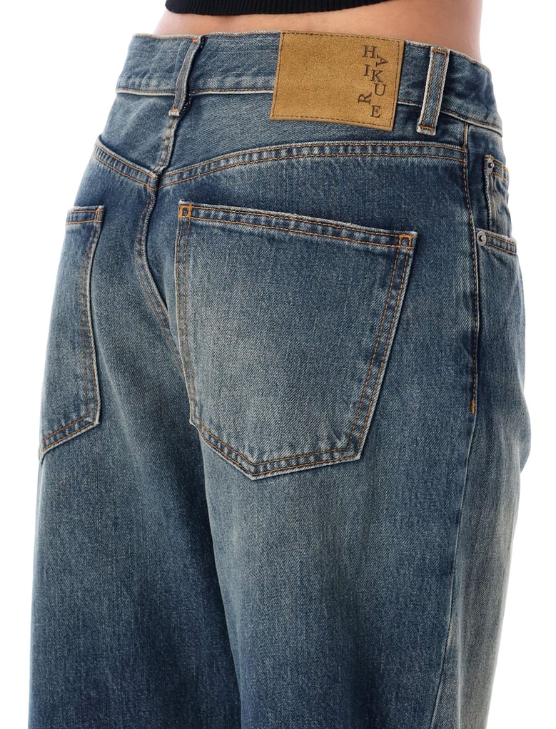 korea intense blue wash jeans by Selfnex