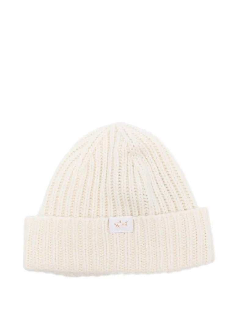 ribbed wool blend beanie by Selfnex