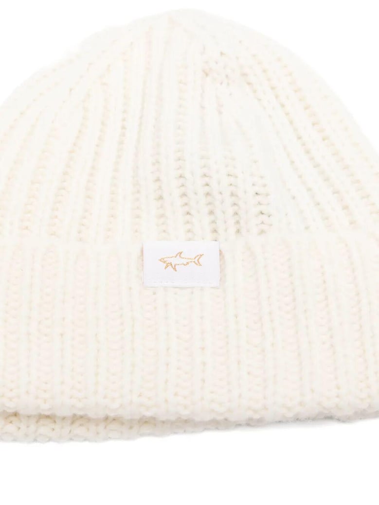 ribbed wool blend beanie by Selfnex