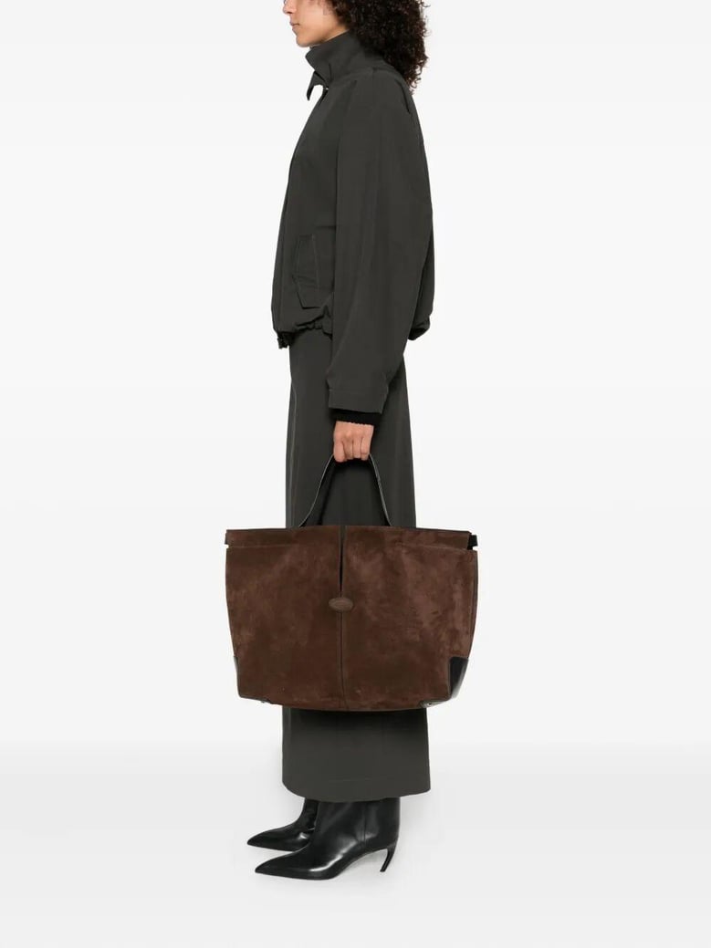 di bag folio medium in suede by Selfnex