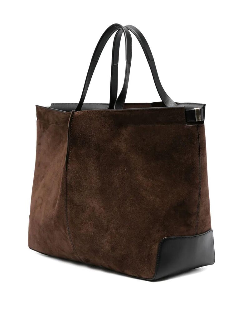 di bag folio medium in suede by Selfnex