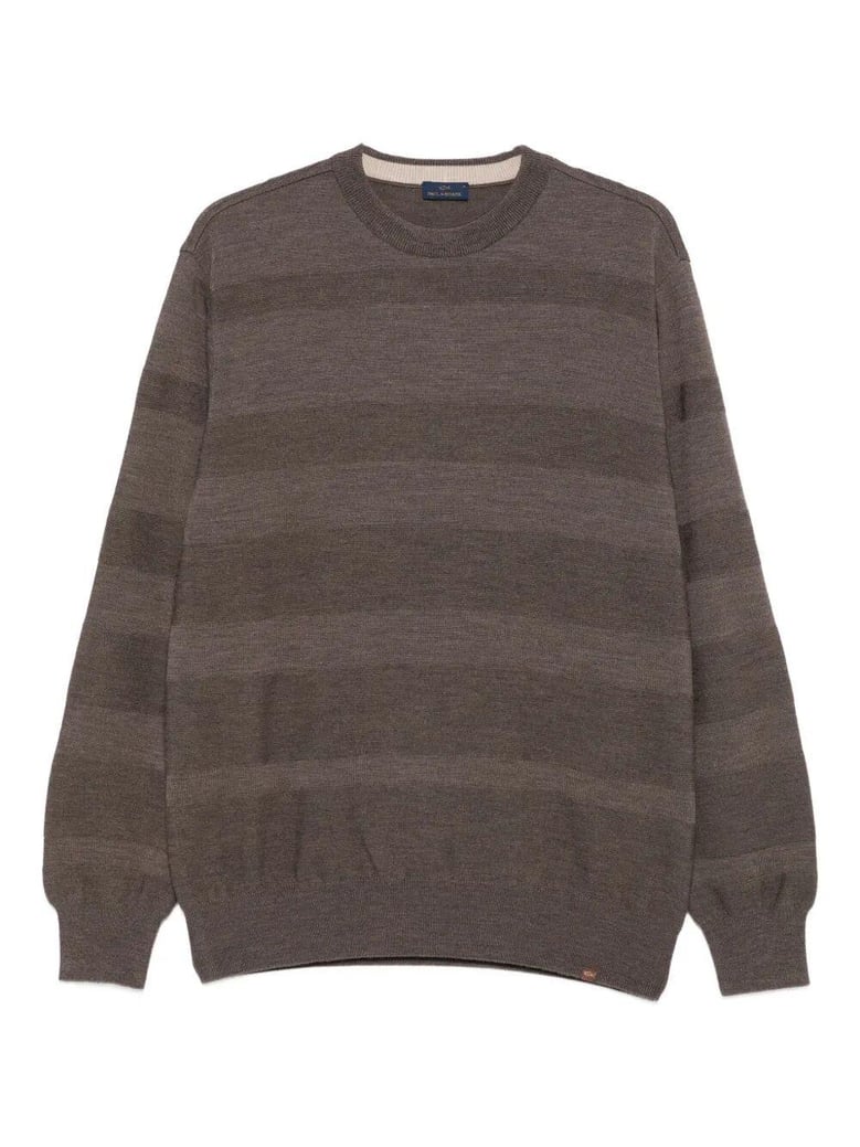 striped wool sweater by Selfnex