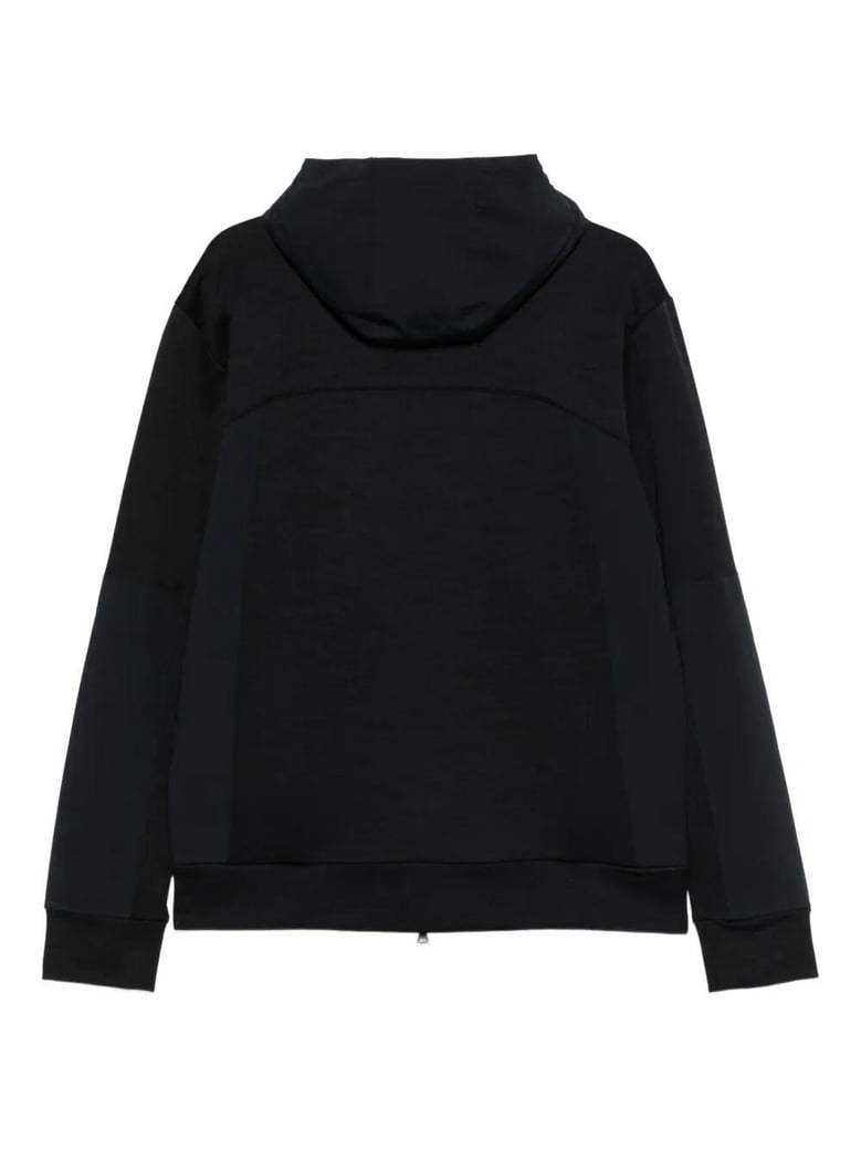 cotton and nylon zip-up hoodie by Selfnex