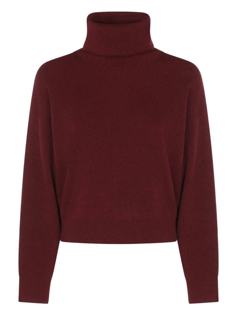 cashmere ribbed ls turtleneck by Selfnex