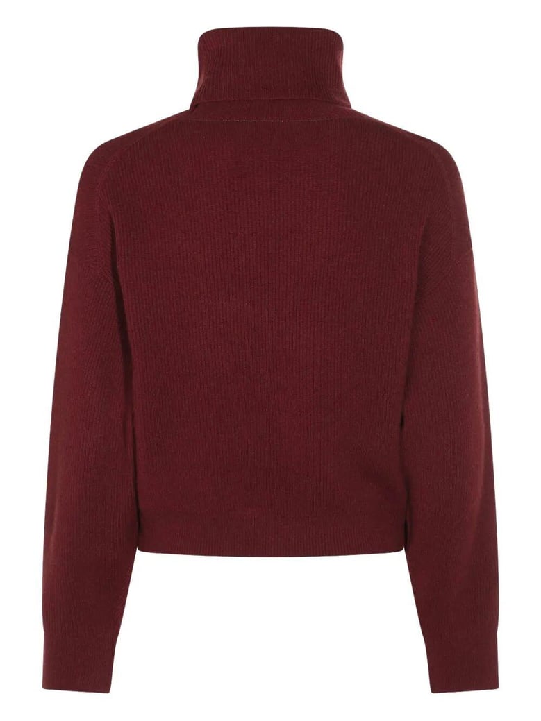 cashmere ribbed ls turtleneck by Selfnex