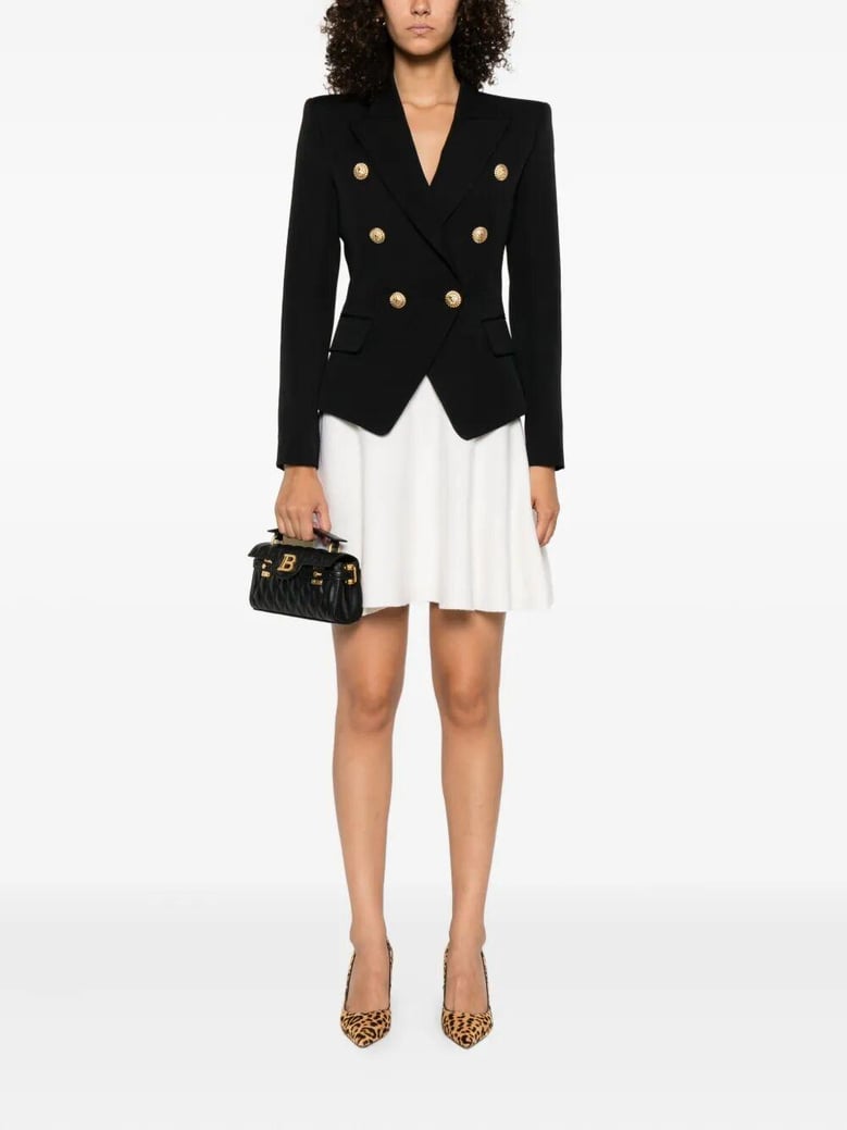 double-breasted wool fitted jacket by Selfnex