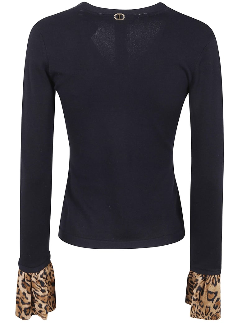 v neck with animalier print by Selfnex