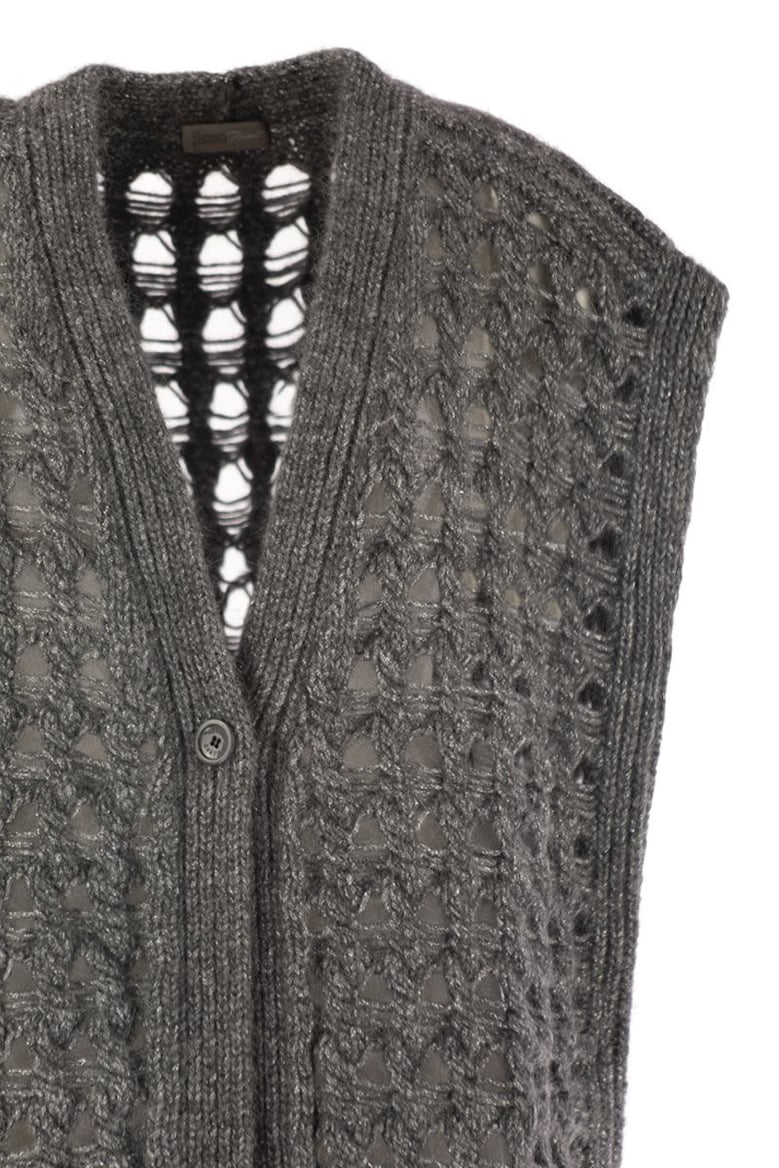 long sleeveless cardigan by Selfnex