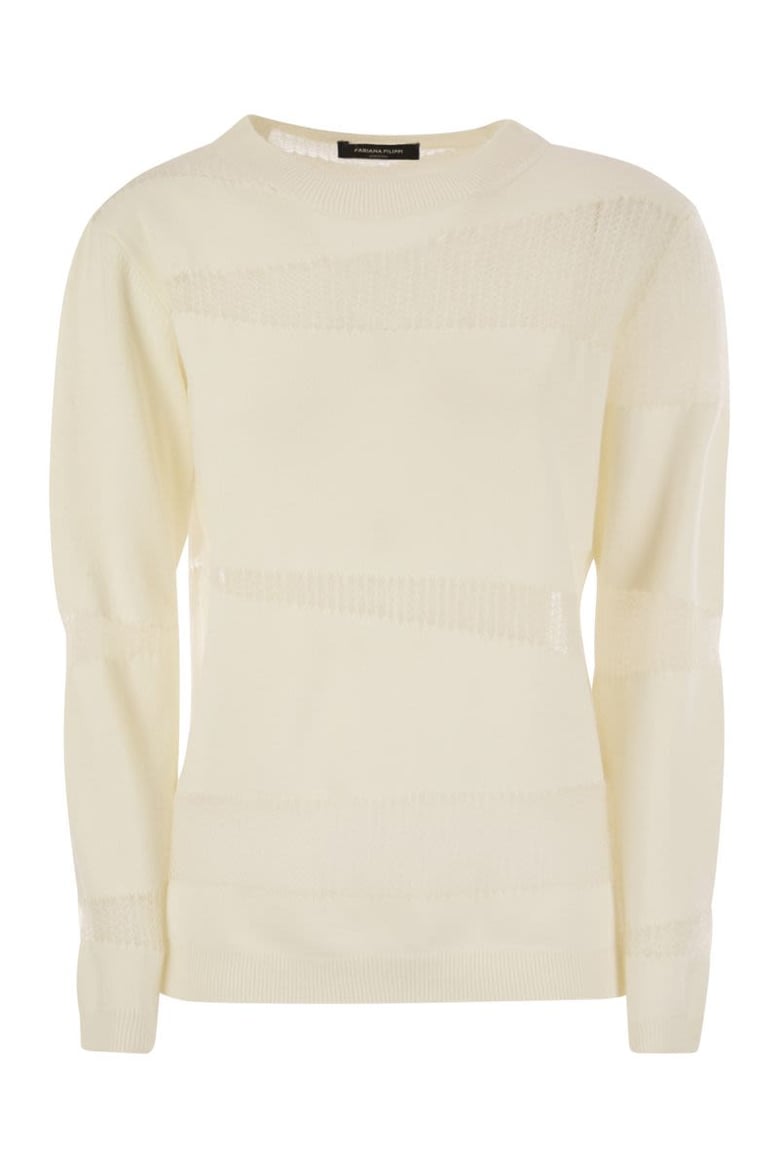 platinum boat neck sweater by Selfnex