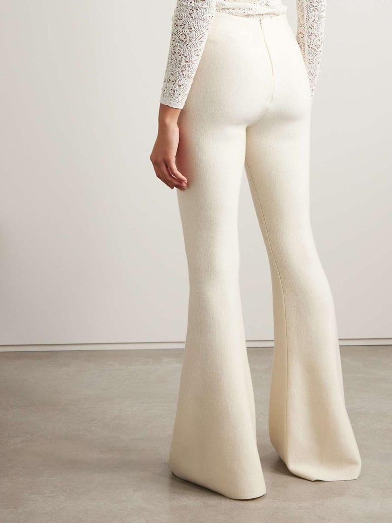 pantalon ayala acampanado marfil by Selfnex