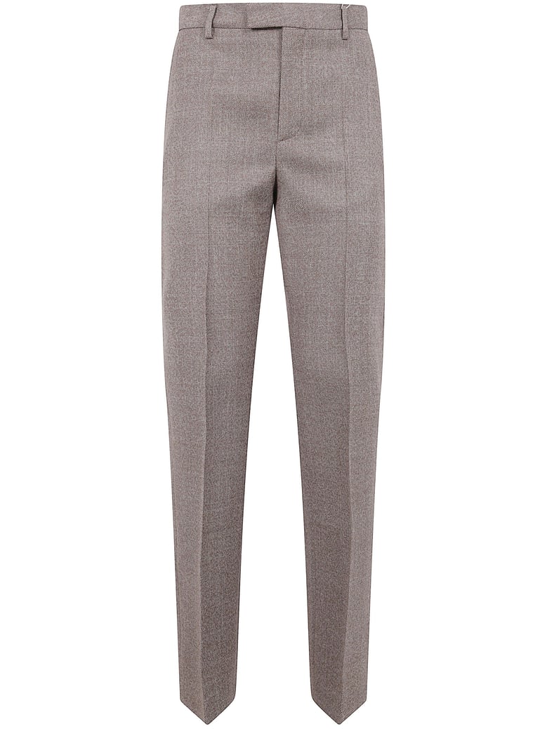 nude & neutrals virgin wool pants by Selfnex