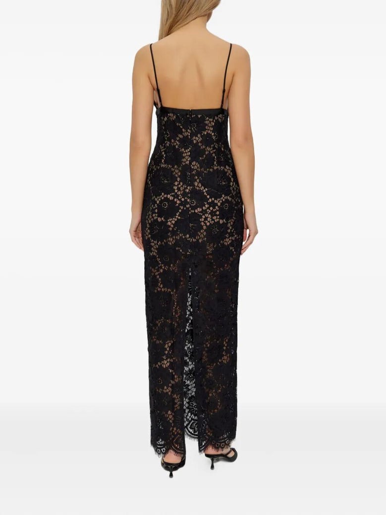 floral lace maxi dress by Selfnex