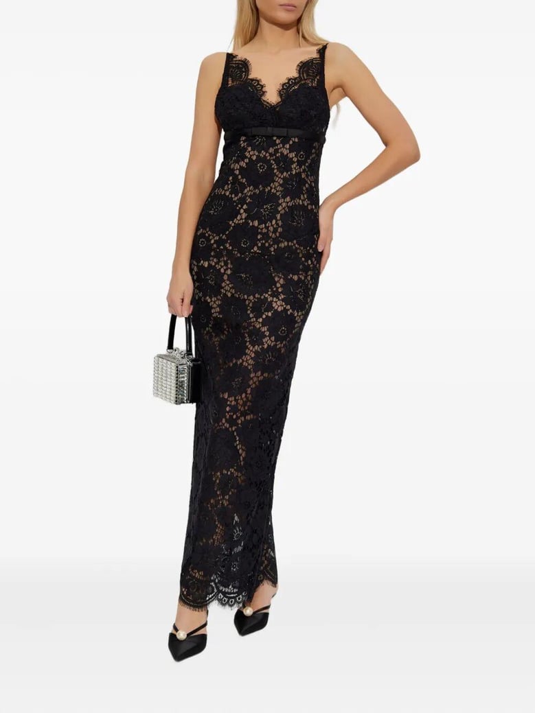floral lace maxi dress by Selfnex