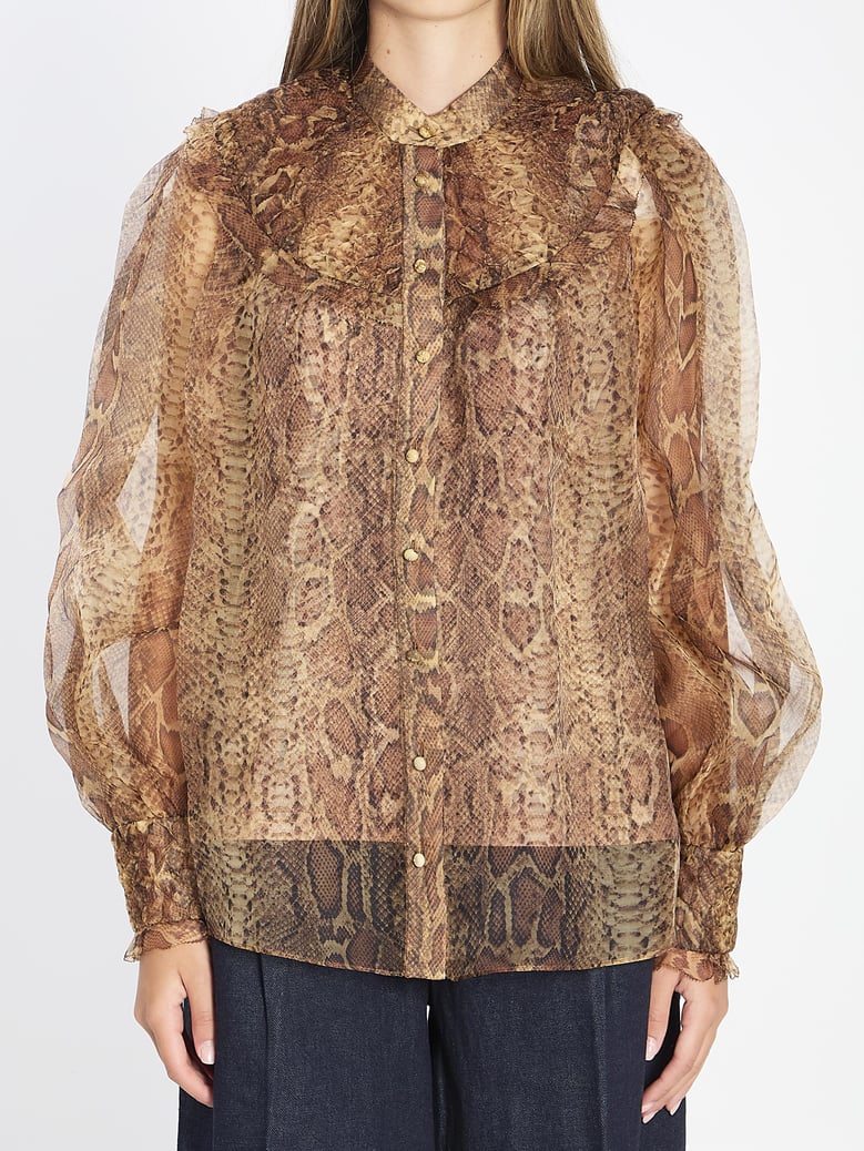 hypnotic smocked blouse by Selfnex