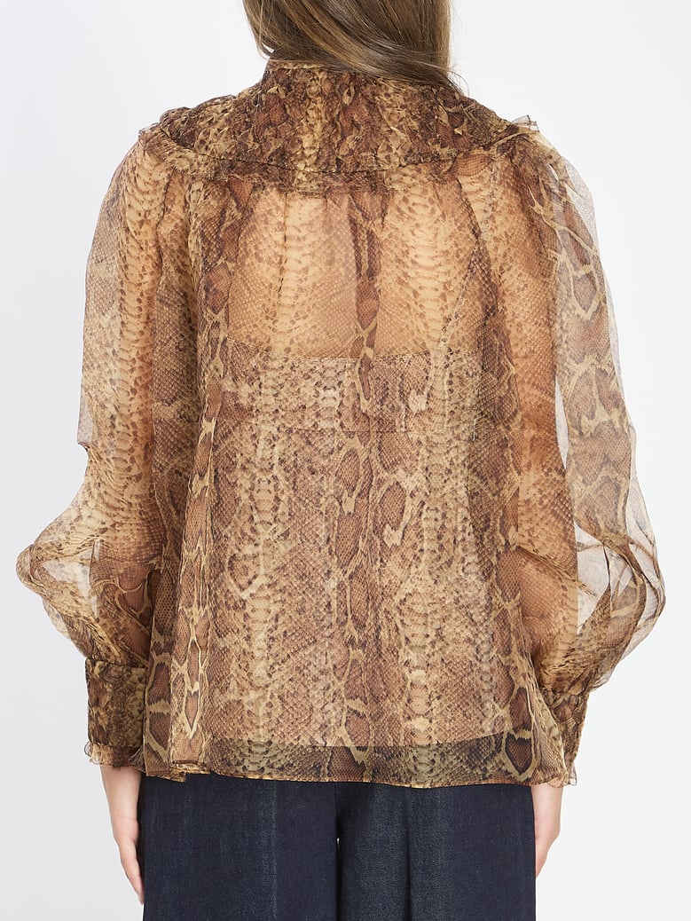 hypnotic smocked blouse by Selfnex
