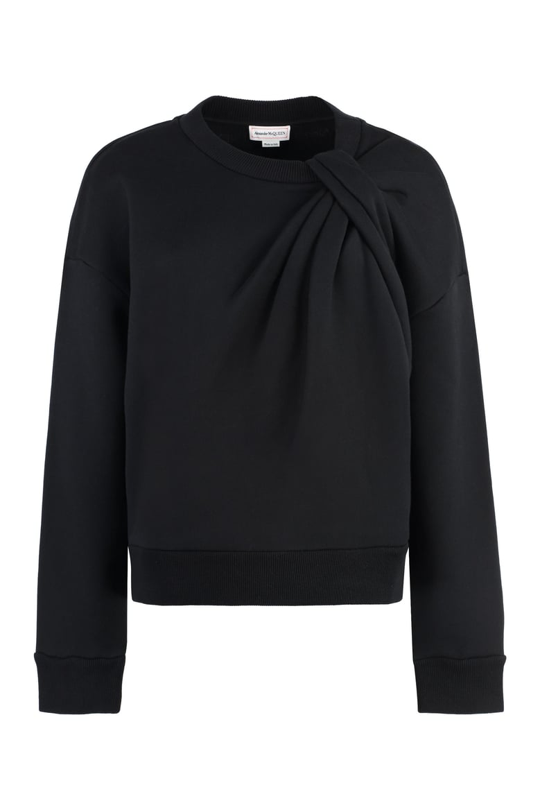 cotton crew-neck sweatshirt by Selfnex