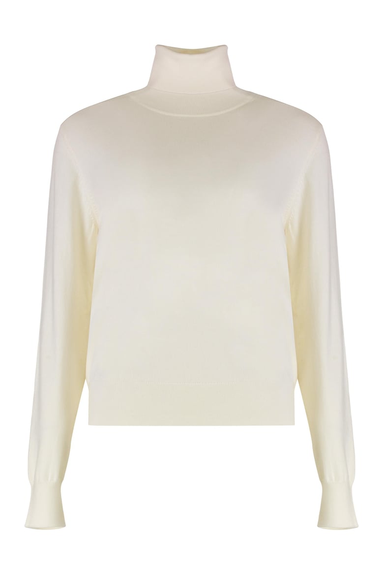 lime wool and cachemire turtleneck pullover by Selfnex