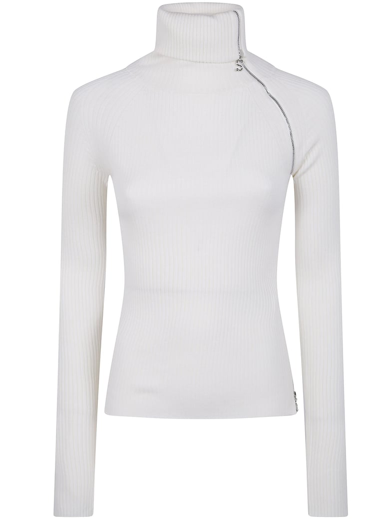 pinna - high-neck jumper with zip by Selfnex