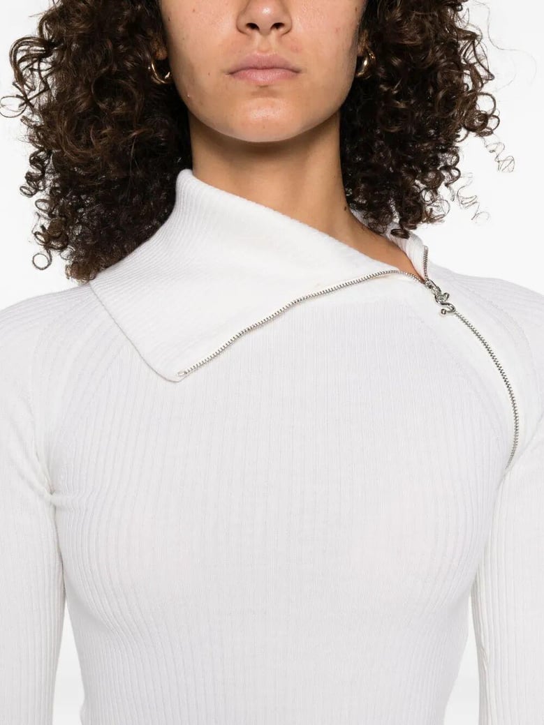 pinna - high-neck jumper with zip by Selfnex