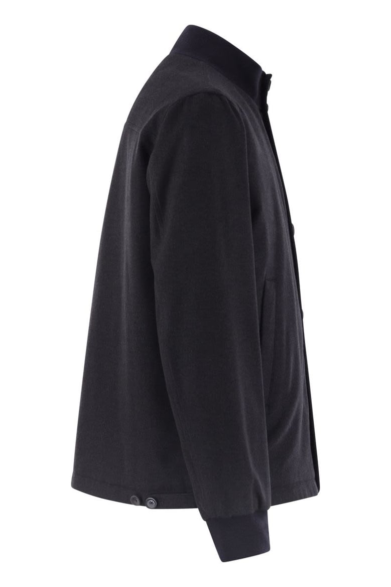 silk and cashmere bomber jacket by Selfnex