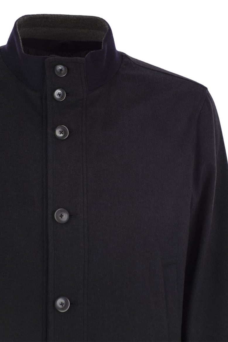 silk and cashmere bomber jacket by Selfnex
