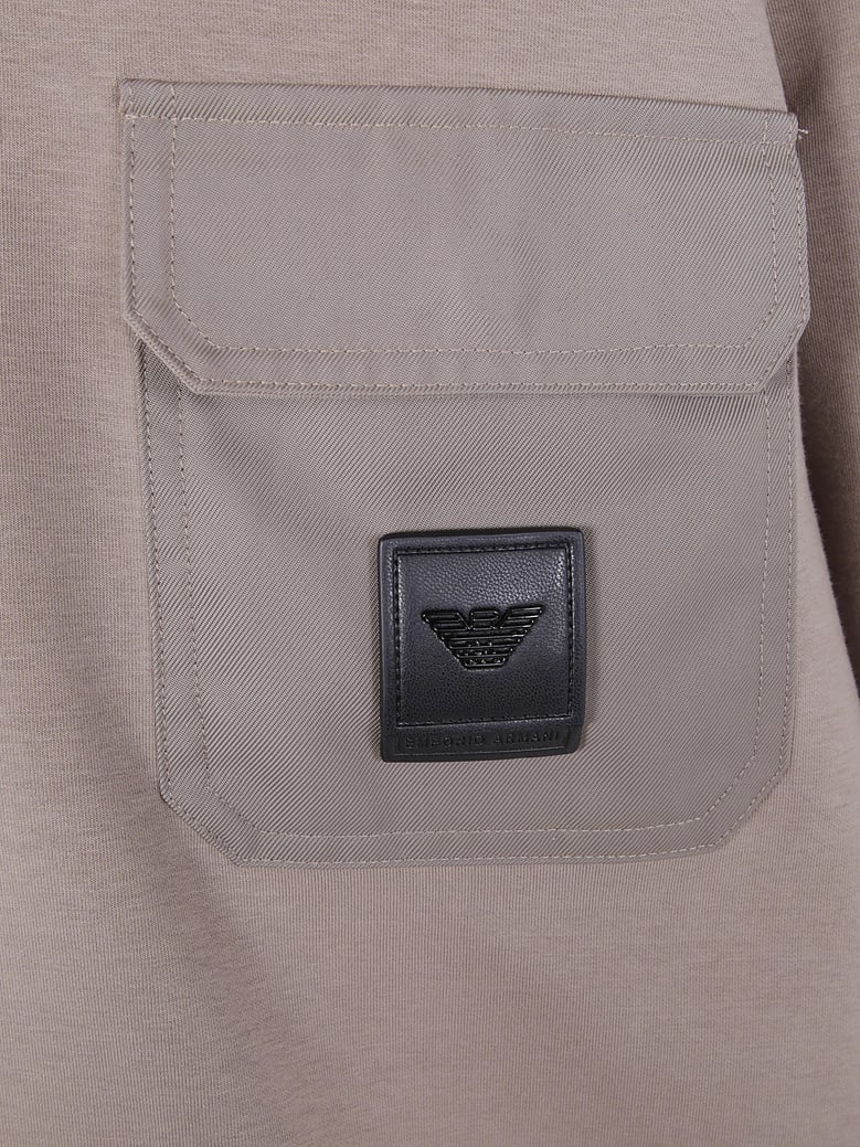 round neck with pocket sweatshirt by Selfnex