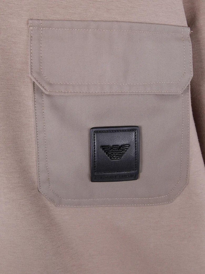 round neck with pocket sweatshirt by Selfnex
