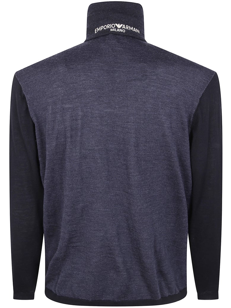 half zip turtle neck sweater by Selfnex